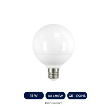 Ampoule globe LED E27 G95 15W