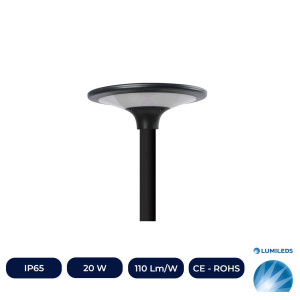 Farola Solar LED SGL 20W 4000K 2200Lm