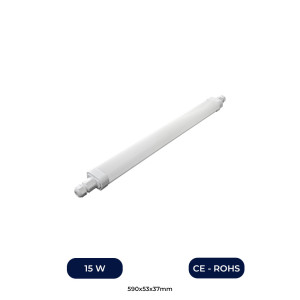 Écran LED étanche 15W 60cm 1650Lm IP65 interconnectable en série