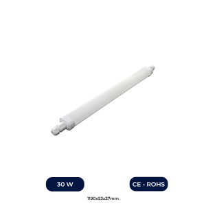 Écran LED étanche 30W 120cm 3300Lm IP65 interconnectable en série