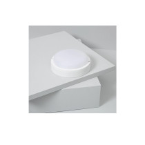 Plafonnier Extérieur LED Circulaire 15W Ø140 mm IP65 Blanc