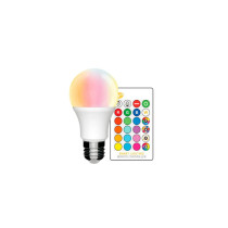 Ampoule LED RGB+W  10W 270 E27 avec Télécommande