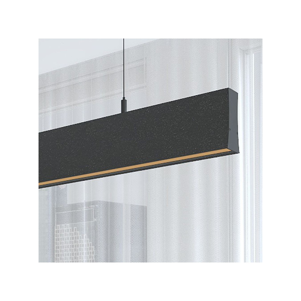 Lámpara lineal colgante LED Negro - 0.5m - 1m - 1,5m - 2m