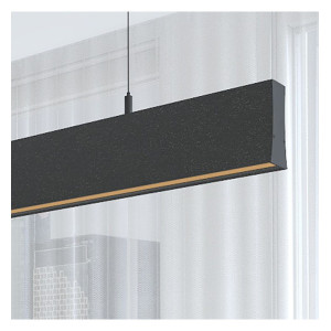 Lámpara lineal colgante LED Negro - 0.5m - 1m - 1,5m - 2m