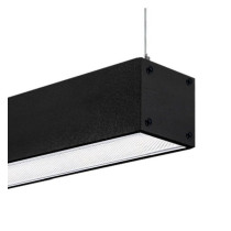 Regleta lineal colgante LED Negro - 2 metros