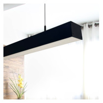 Regleta lineal colgante LED Negro - 2 metros