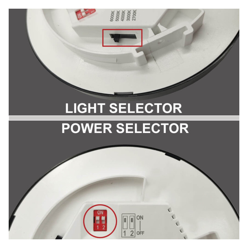 Plafonnier circulaire LED Blanc Dimmable - 12W - 10W - 8W - 6W