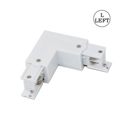 Conector tipo L para carril trifásico para lado izquierdo