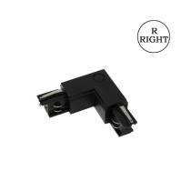 Conector tipo L para carril trifásico para lado derecho