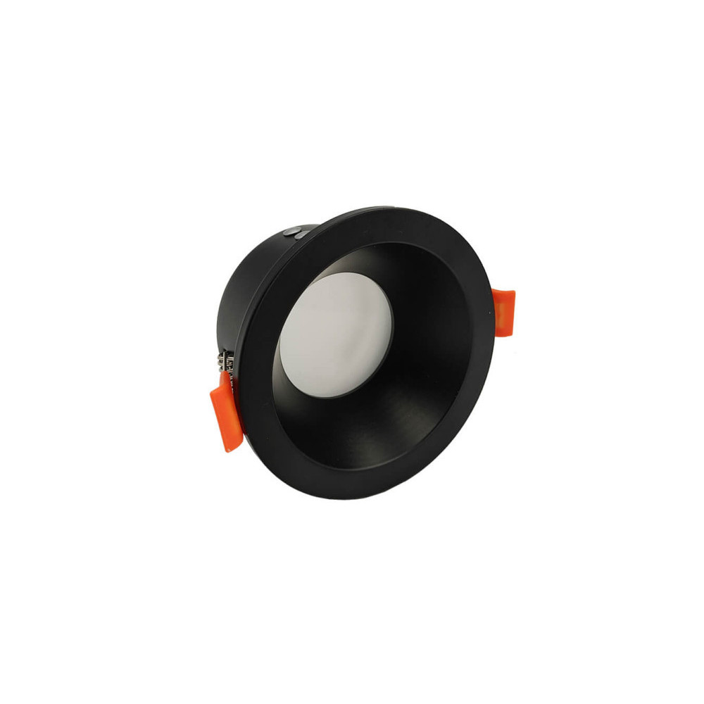 Aro fijo estanco circular para GU10 / MR16 Negro