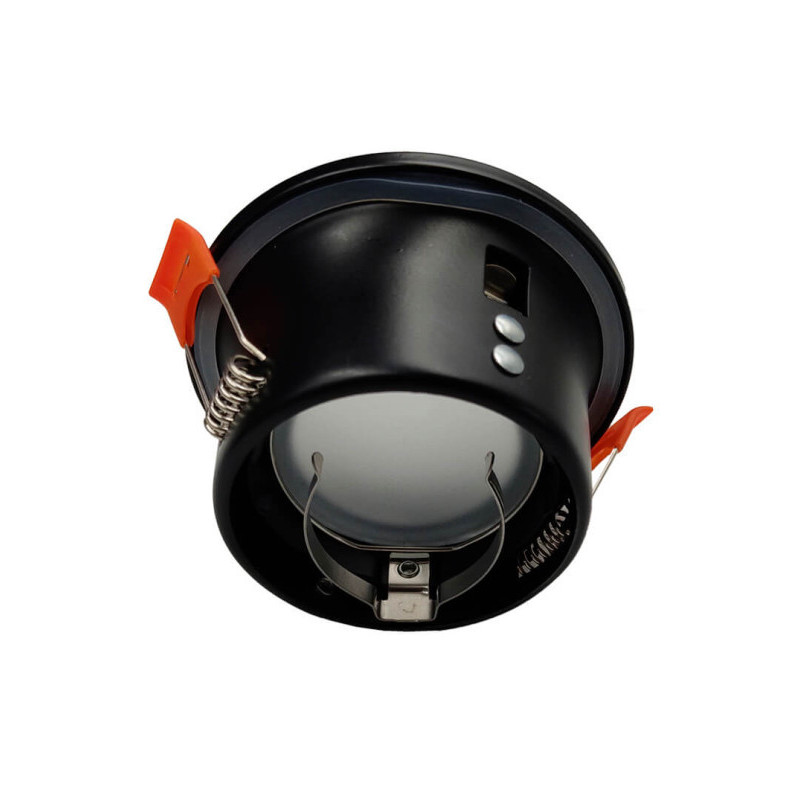 Anneau circulaire fixe étanche pour GU10 / MR16 Noir