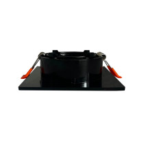 Aro marco cuadrado orientable para GU10 Negro