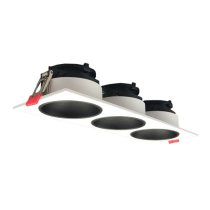 Aro basculante triple para GU10 / MR16 Blanco