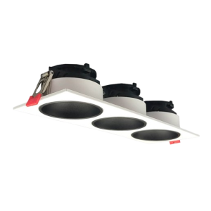 Aro basculante triple para GU10 / MR16 Blanco