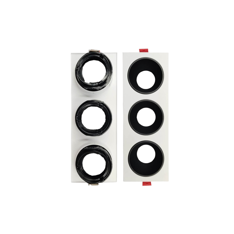 Triple anneau pivotant pour GU10 / MR16