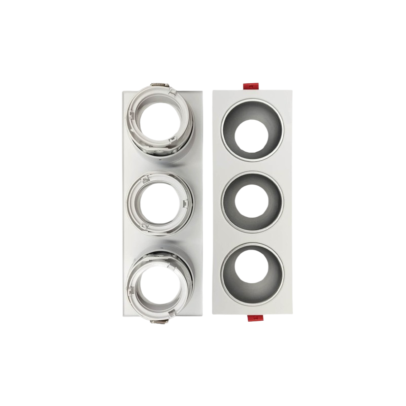 Aro basculante triple para GU10 / MR16