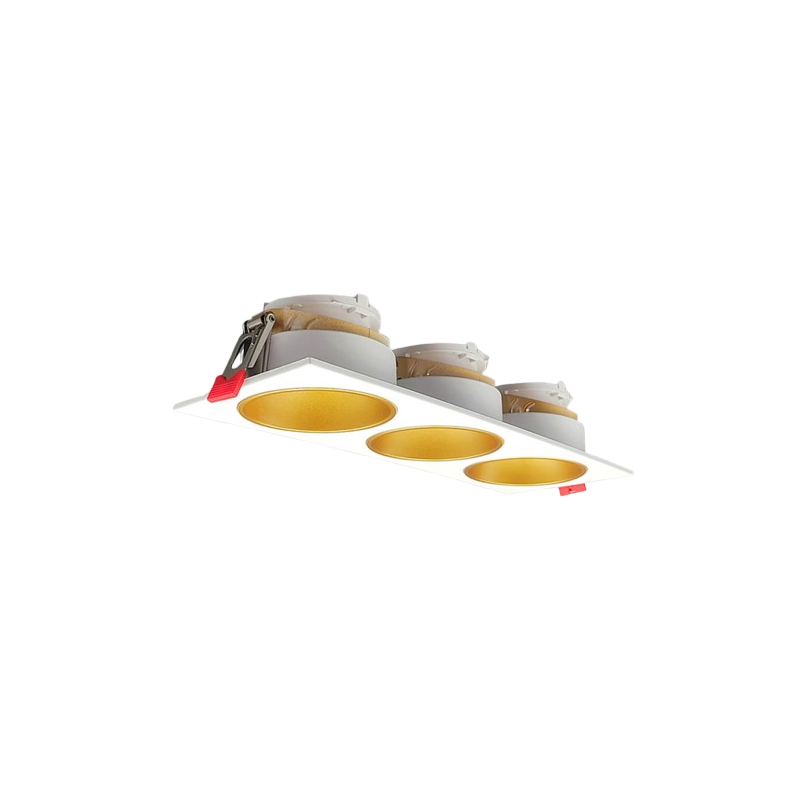 Triple anneau pivotant pour GU10 / MR16