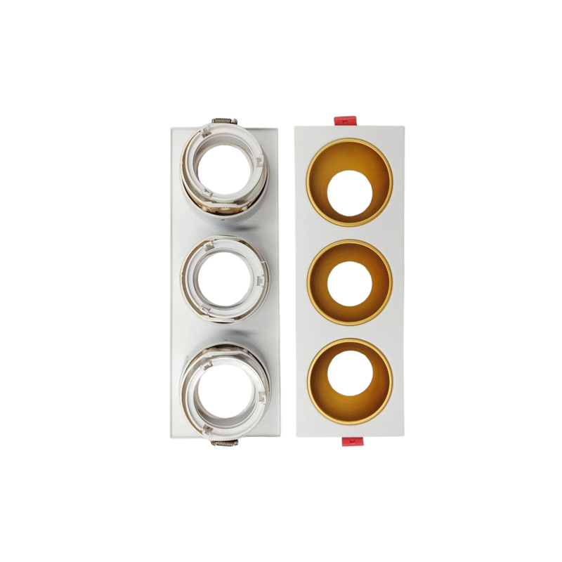 Aro basculante triple para GU10 / MR16