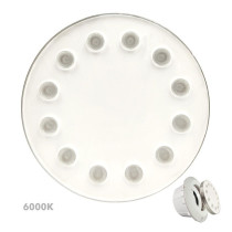 Bombilla sumergible LED de acero para piscina Blanco - 36W