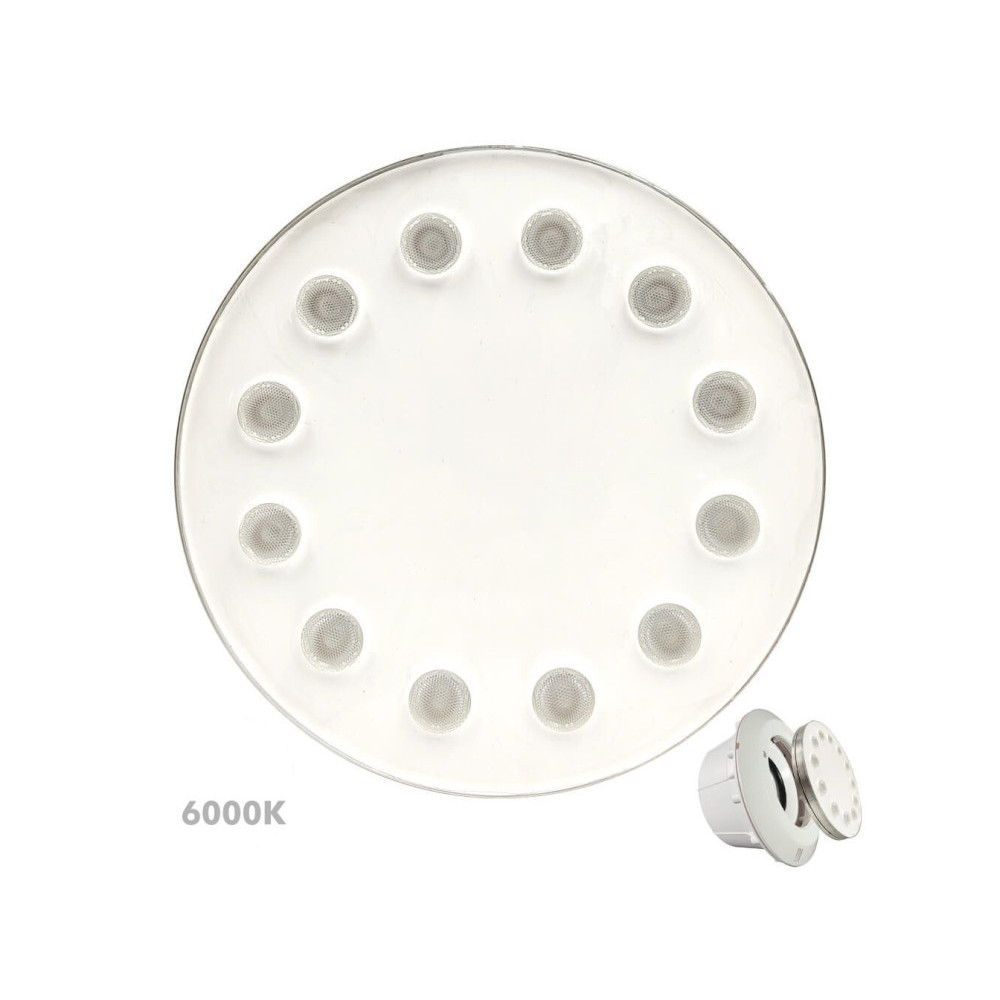 Bombilla sumergible LED de acero para piscina Blanco - 36W