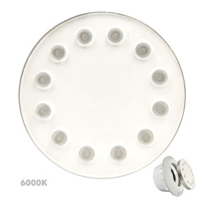 Bombilla sumergible LED de acero para piscina Blanco - 36W