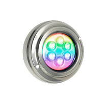 Lampe submersible LED RGB en acier inoxydable - 18W