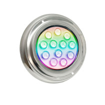Lámpara sumergible LED RGB de acero inoxidable - 36W