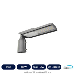 Réverbère LED - 40W - HALLEY BRIDGELUX Chip 140lm/W