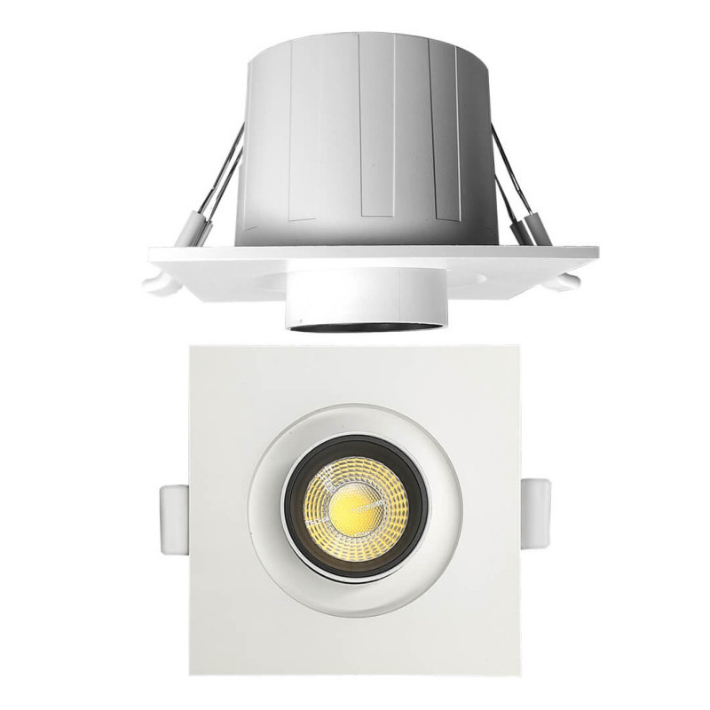 Downlight LED carré encastré CCT - 6W