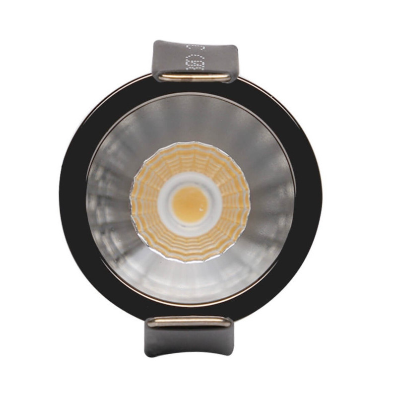Downlight LED CCT BRIDGELUX Perle Chrome Noir - 6W UGR11