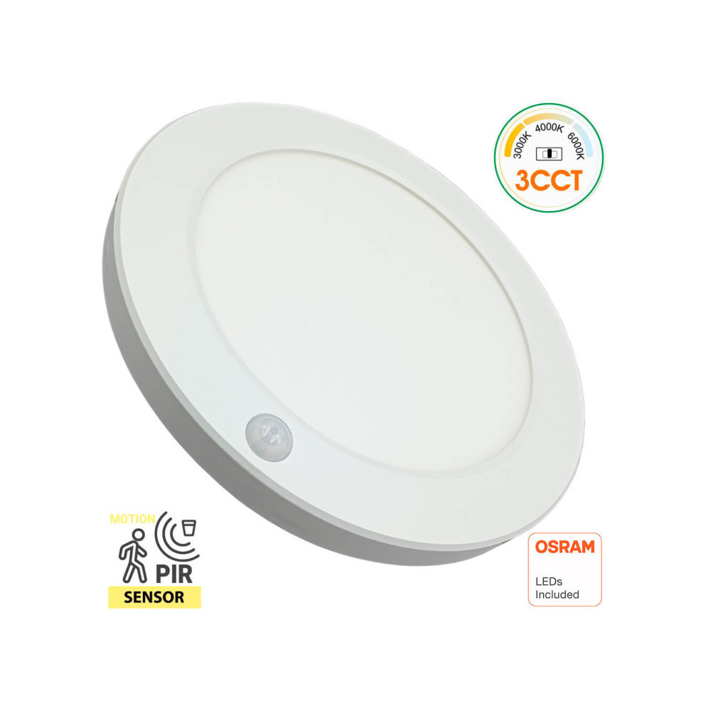 Downlight LED circulaire avec détecteur de mouvement CCT OSRAM - 18W