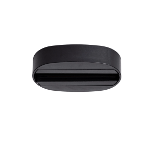 Kit de superficie con forma de ovalo para foco de carril monofásico Negro