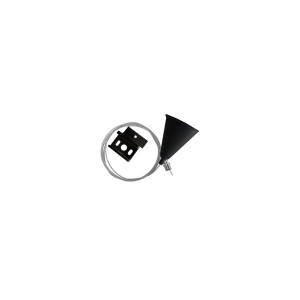 Kit de suspension pour rail monophasé Noir
