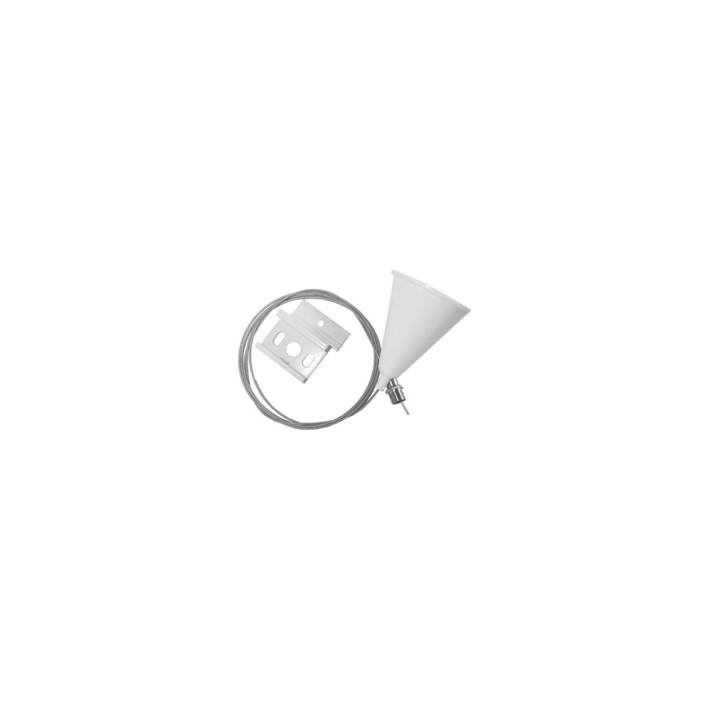 Kit de suspension pour rail monophasé Blanc