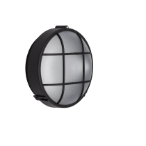 Plafonnier extérieur circulaire avec grille