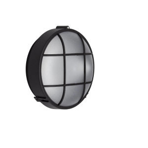Plafonnier extérieur circulaire avec grille