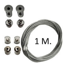 Kit de suspension pour rail de suspension - 1m