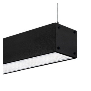 Barra lineal LED colgante Negro - 72W 2m UGR17