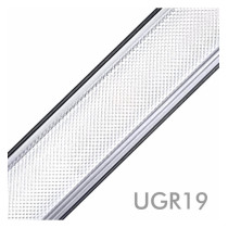 Barre linéaire LED suspendue Noir - 72W 2m UGR17