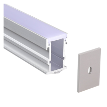 Perfil de aluminio de suelo para tira LED - 2m