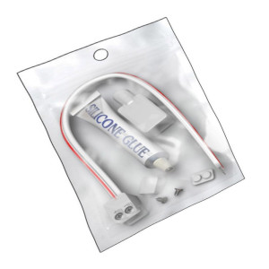 KIT colle silicone + connecteur + manchon + embout pour bande LED - 10mm