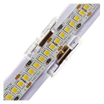 Connecteur transparent pour l'assemblage de bandes LED COB + SMD - 10mm