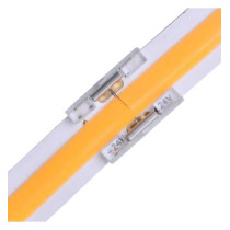 Conector transparente para unir tiras LED COB + SMD - 10mm