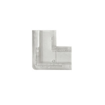 Conector transparente para unir en forma de L tiras LED COB + SMD - 10mm