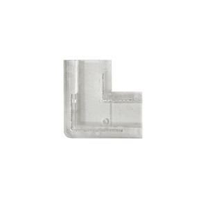 Conector transparente para unir en forma de L tiras LED COB + SMD - 10mm