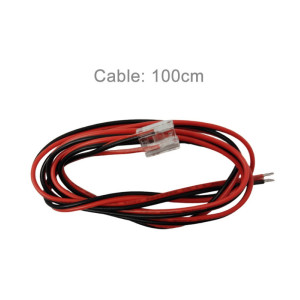 Connecteur transparent pour bandes LED COB + SMD - 1m 8mm - 10mm