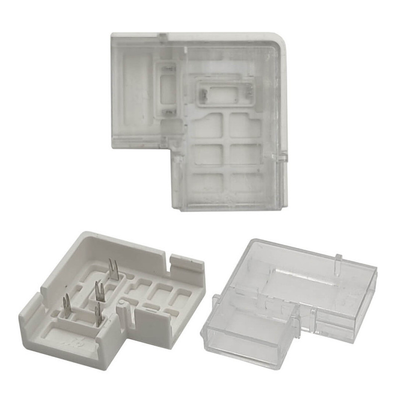 Connecteur pour bandes LED COB + SMD avec forme en L - 8mm - 10mm