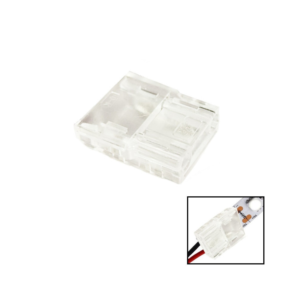 Conector para tiras LED COB + SMD - 10mm