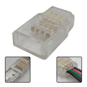Conector rápido para tiras LED COB + SMD RGB - 10mm