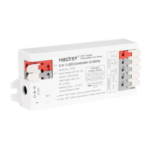 Contrôleur LED RF 2 en 1 mono-couleur + CCT - 2.4 GHz